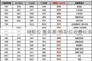 特斯拉 服務(wù)費-特斯拉收費標準