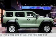 長(zhǎng)城汽車質(zhì)量到底怎么樣-長(zhǎng)城汽車質(zhì)量怎樣