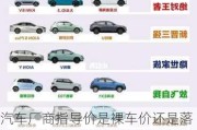 汽車廠商指導(dǎo)價(jià)是裸車價(jià)還是落地價(jià)-汽車廠商指導(dǎo)價(jià)和本地參考底價(jià)的區(qū)別