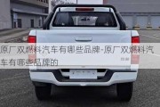 原廠雙燃料汽車有哪些品牌-原廠雙燃料汽車有哪些品牌的