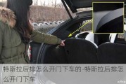 特斯拉后排怎么開門下車的-特斯拉后排怎么開門下車