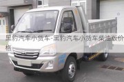 黑豹汽車小貨車-黑豹汽車小貨車柴油版價(jià)格