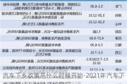 汽車下鄉(xiāng)政策是什么時候開始-2021年汽車下鄉(xiāng)政策什么時候開始實行