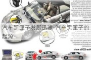 汽車黑匣子發(fā)展迅速-汽車黑匣子的起源