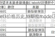 特斯拉model3價格歷史,特斯拉model3價格歷史價格