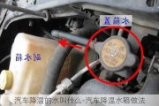 汽車(chē)降溫的水叫什么-汽車(chē)降溫水箱做法