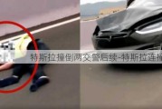 特斯拉撞倒兩交警后續(xù)-特斯拉連撞兩車