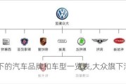 大眾旗下的汽車(chē)品牌和車(chē)型一覽表,大眾旗下汽車(chē)品牌大全