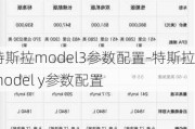 特斯拉model3參數(shù)配置-特斯拉model y參數(shù)配置