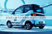 加油的小型汽車(chē)有哪些-加油的小型轎車(chē)