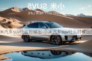 小米汽車suv什么時(shí)候出-小米汽車suv什么時(shí)候出的