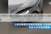 浙江特斯拉撞交警最新消息最新,浙江特斯拉撞倒兩交警