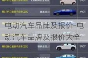 電動汽車品牌及報價-電動汽車品牌及報價大全