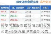 長安汽車股票最新消息明天怎么走-長安汽車股票最新公告