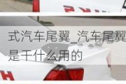 式汽車尾翼_汽車尾翼是干什么用的