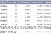 汽車輪胎規(guī)格型號參數(shù)表圖片-汽車輪胎規(guī)格型號參數(shù)表