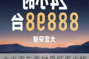 小米汽車首付最低多少錢_小米汽車首付最低多少錢啊