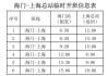 上海長途汽車站到海門汽車站時刻表_上海汽車總站到海門