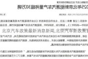 北京汽車政策最新消息新聞,北京汽車新政策官方