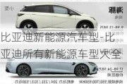 比亞迪新能源汽車型-比亞迪所有新能源車型大全