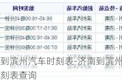 濟(jì)南到濱州汽車時刻表-濟(jì)南到濱州汽車時刻表查詢