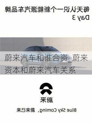 蔚來汽車和誰合資_蔚來資本和蔚來汽車關(guān)系