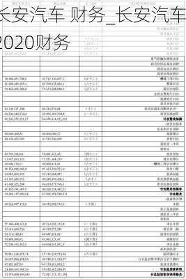 長(zhǎng)安汽車(chē) 財(cái)務(wù)_長(zhǎng)安汽車(chē)2020財(cái)務(wù)