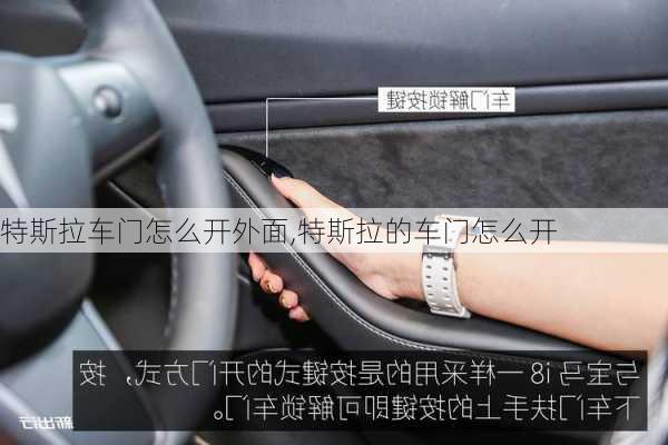 特斯拉車門怎么開外面,特斯拉的車門怎么開