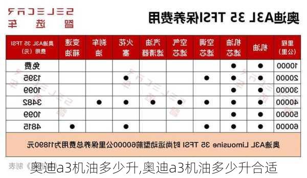 奧迪a3機(jī)油多少升,奧迪a3機(jī)油多少升合適