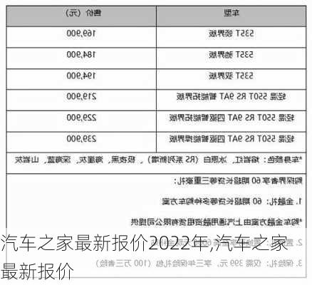 汽車之家最新報價2022年,汽車之家 最新報價