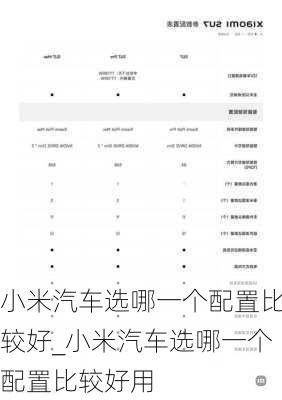 小米汽車選哪一個(gè)配置比較好_小米汽車選哪一個(gè)配置比較好用