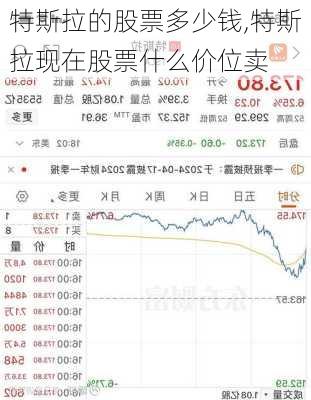 特斯拉的股票多少錢,特斯拉現(xiàn)在股票什么價(jià)位賣