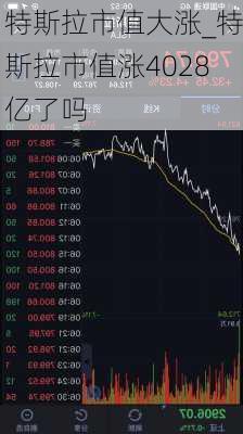 特斯拉市值大漲_特斯拉市值漲4028億了嗎