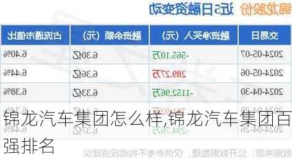 錦龍汽車集團(tuán)怎么樣,錦龍汽車集團(tuán)百?gòu)?qiáng)排名