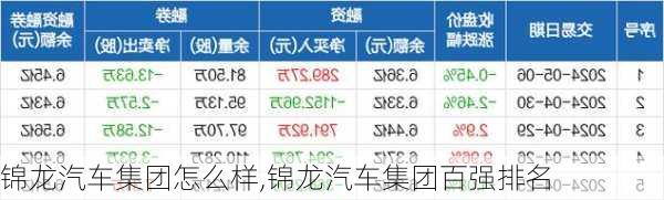 錦龍汽車集團(tuán)怎么樣,錦龍汽車集團(tuán)百?gòu)?qiáng)排名