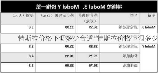 特斯拉價(jià)格下調(diào)多少合適_特斯拉價(jià)格下調(diào)多少