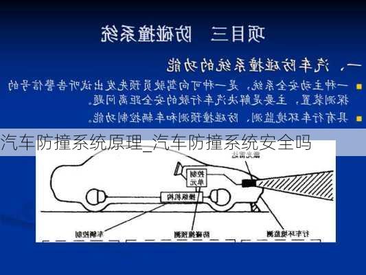 汽車防撞系統(tǒng)原理_汽車防撞系統(tǒng)安全嗎