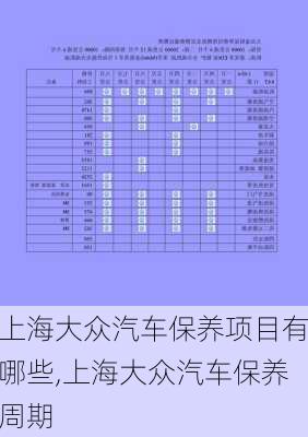 上海大眾汽車保養(yǎng)項目有哪些,上海大眾汽車保養(yǎng)周期