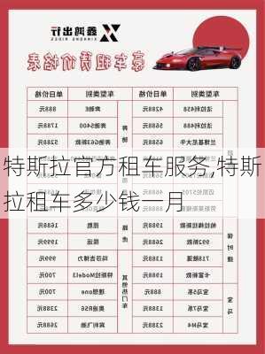 特斯拉官方租車服務(wù),特斯拉租車多少錢一月