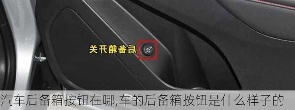 汽車后備箱按鈕在哪,車的后備箱按鈕是什么樣子的