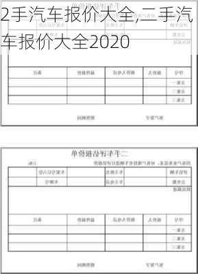 2手汽車報價大全,二手汽車報價大全2020