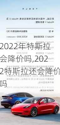 2022年特斯拉會(huì)降價(jià)嗎,2022特斯拉還會(huì)降價(jià)嗎