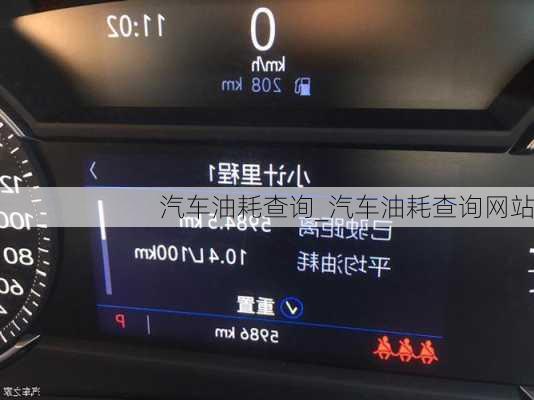 汽車油耗查詢_汽車油耗查詢網(wǎng)站