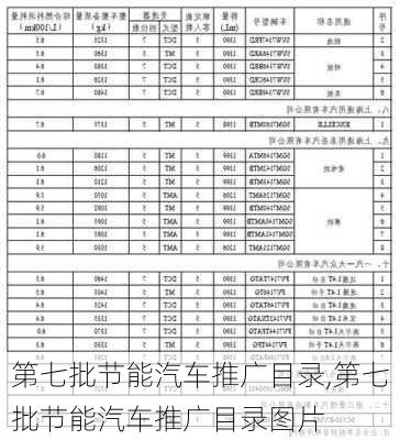 第七批節(jié)能汽車(chē)推廣目錄,第七批節(jié)能汽車(chē)推廣目錄圖片