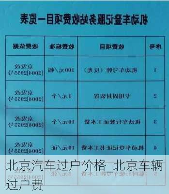 北京汽車過戶價(jià)格_北京車輛過戶費(fèi)