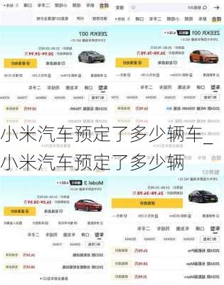 小米汽車預(yù)定了多少輛車_小米汽車預(yù)定了多少輛