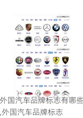 外國汽車品牌標(biāo)志有哪些,外國汽車品牌標(biāo)志