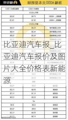 比亞迪汽車報(bào)_比亞迪汽車報(bào)價(jià)及圖片大全價(jià)格表新能源