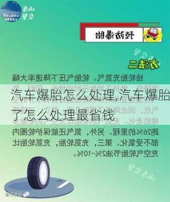 汽車爆胎怎么處理,汽車爆胎了怎么處理最省錢