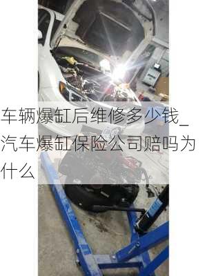 車輛爆缸后維修多少錢_汽車爆缸保險公司賠嗎為什么